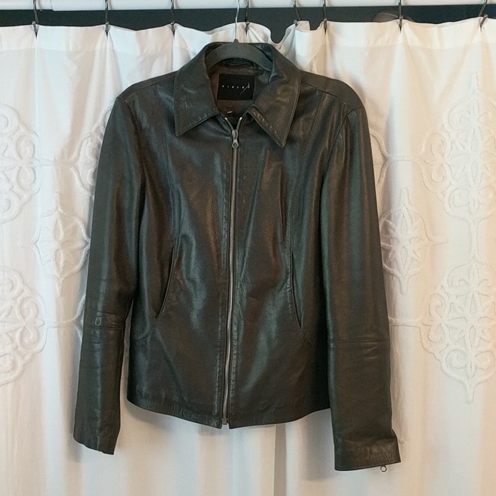 Sisley leather jacket